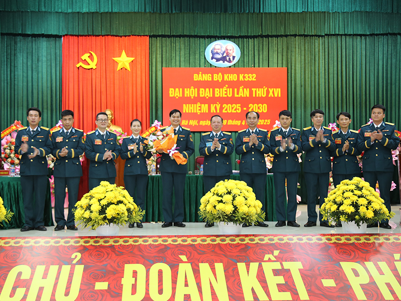 Đảng bộ Kho K332 tổ chức thành công Đại hội đại biểu lần thứ XVI, nhiệm kỳ 2025-2030