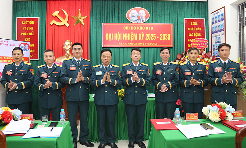 Chi bộ Kho K10 tổ chức Đại hội nhiệm kỳ 2025 - 2030
