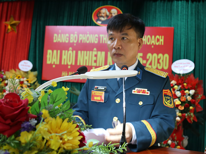 Đảng bộ Phòng Tham mưu Kế hoạch tổ chức thành công Đại hội nhiệm kỳ 2025 - 2030