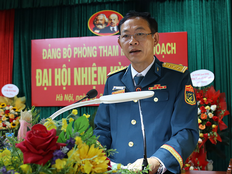 Đảng bộ Phòng Tham mưu Kế hoạch tổ chức thành công Đại hội nhiệm kỳ 2025 - 2030