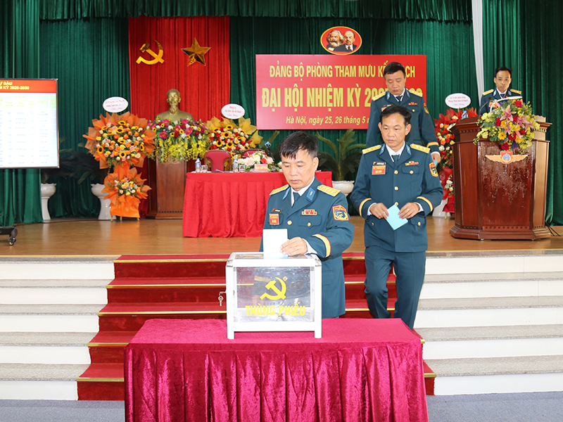 Đảng bộ Phòng Tham mưu Kế hoạch tổ chức thành công Đại hội nhiệm kỳ 2025 - 2030