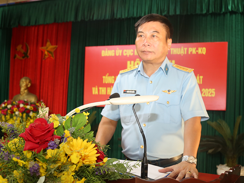 Đảng ủy Cục Hậu cần - Kỹ thuật Phòng không - Không quân tổng kết công tác kiểm tra, giám sát và thi hành kỷ luật Đảng, nhiệm kỳ 2020 - 2025
