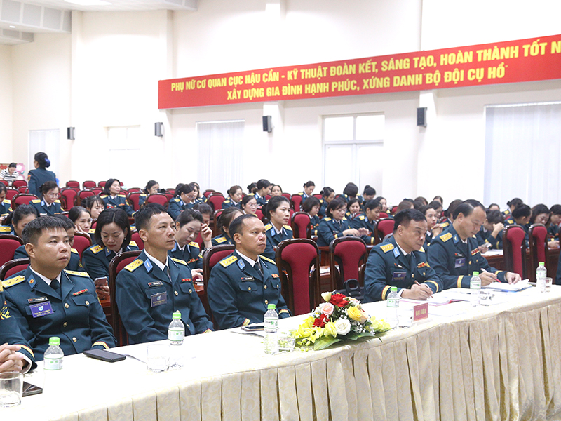 Đại hội Hội Phụ nữ Cơ quan Cục Hậu cần - Kỹ thuật Quân chủng Phòng không - Không quân nhiệm kỳ 2025-2030