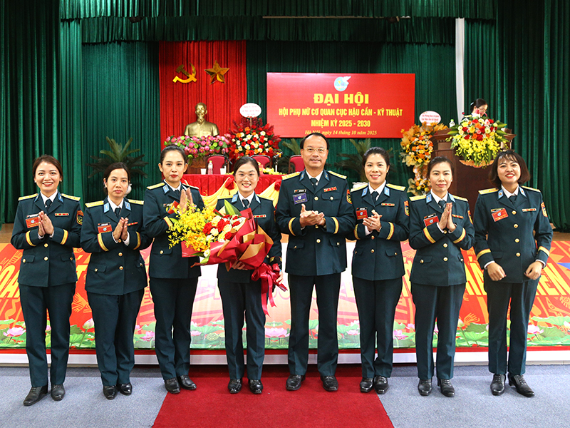 Đại hội Hội Phụ nữ Cơ quan Cục Hậu cần - Kỹ thuật Quân chủng Phòng không - Không quân nhiệm kỳ 2025-2030