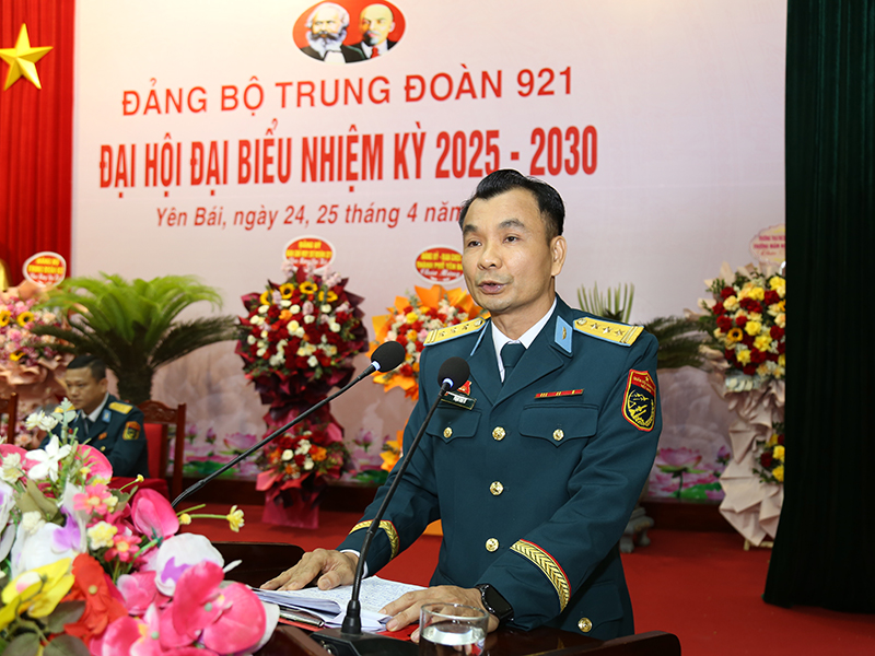 Đảng bộ Trung đoàn 921 tổ chức thành công Đại hội đại biểu làm trước