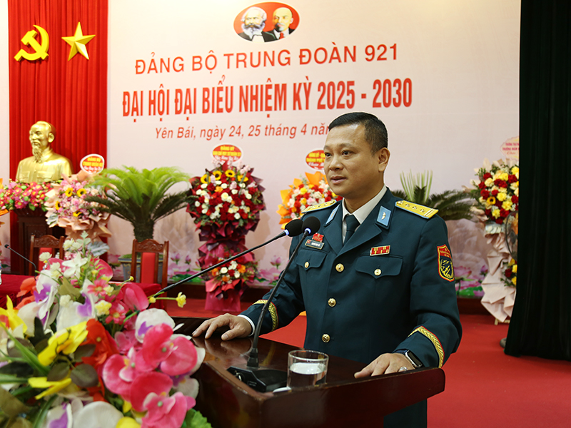 Đảng bộ Trung đoàn 921 tổ chức thành công Đại hội đại biểu làm trước