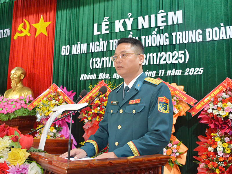 Trung đoàn Tên lửa 274 tổ chức Lễ kỷ niệm 60 năm Ngày truyền thống (13-11-1965 / 13-11-2025)