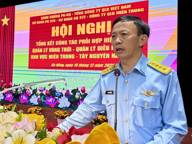C&aacute;c đơn vị tr&ecirc;n địa b&agrave;n miền Trung - T&acirc;y Nguy&ecirc;n tổng kết c&ocirc;ng t&aacute;c quản l&yacute; v&ugrave;ng trời, quản l&yacute; điều h&agrave;nh bay năm 2025