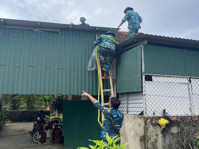 Trạm ra đa 56 ứng phó với bão số 5