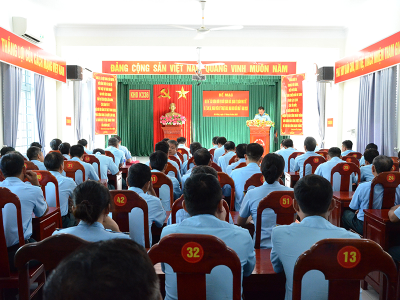 Kho K336 tổ chức Hội thi “Xây dựng đơn vị nuôi quân giỏi, quản lý quân nhu tốt” và “Cán bộ, nhân viên kỹ thuật giỏi, nhà kho kiểu mẫu”
