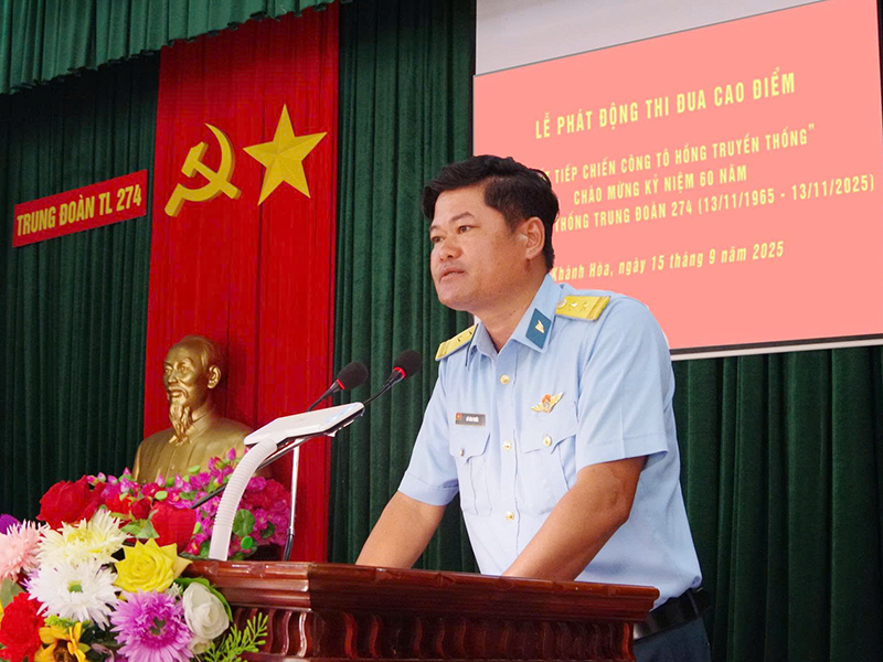 Trung đoàn 274 phát động thi đua cao điểm