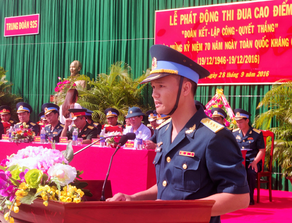 Trung đoàn 925 tổ chức phát động thi đua chào mừng kỷ niệm 70 năm ngày Toàn quốc kháng chiến