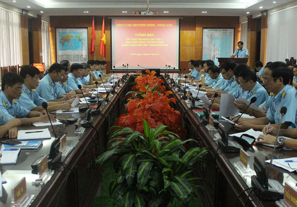 Học viện PK-KQ thông báo nhanh kết quả Hội nghị lần thứ 4, Ban Chấp hành Trung ương Đảng khoá XII