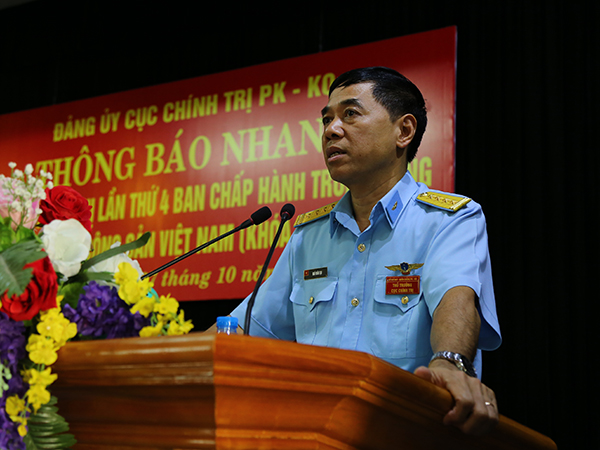 Đảng ủy Cục Chính trị thông báo nhanh kết quả Hội nghị lần thứ 4 Ban chấp hành Trung ương Đảng (Khóa XII)