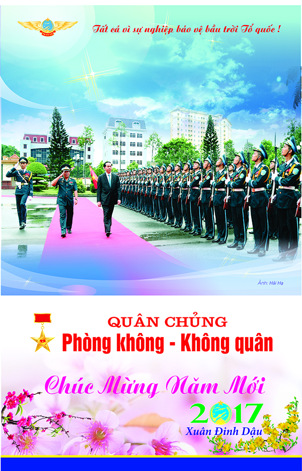 Báo Phòng không-Không quân giới thiệu mẫu Lịch năm 2017