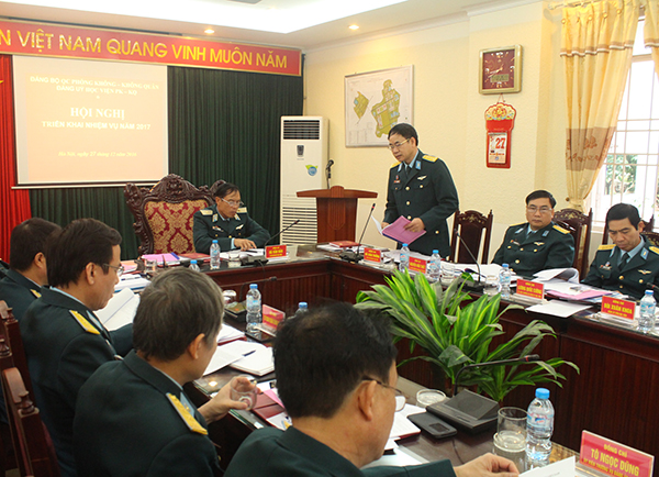 Đảng ủy Học viện PK-KQ tổ chức Hội nghị triển khai nhiệm vụ năm 2017