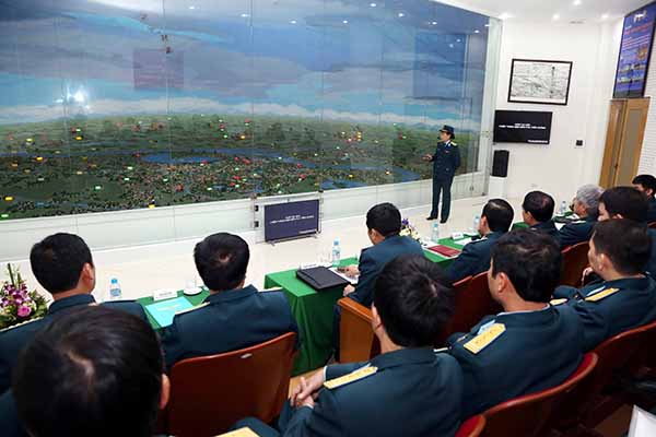 Quân chủng PK-KQ nghiệm thu công trình cải tạo, nâng cấp Sa bàn Chiến dịch 