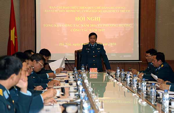 Tổng kết công tác thực hiện Quy chế dân chủ ở cơ sở; Vì sự tiến bộ của phụ nữ và Ủy ban dân số gia đình và trẻ em năm 2016 và phương hướng công tác năm 2017