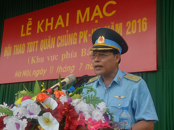 Khai mạc Hội thao Thể dục thể thao Quân chủng PK-KQ năm 2016, khu vực phía Bắc