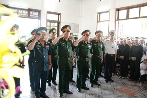 Tổ chức trang trọng Lễ tang đồng chí Đại tá Trần Quang Khải