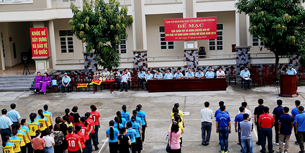 Bế mạc giải bóng chuyền hơi nữ và quần vợt  Cụm thi đua khối cơ quan Quân chủng mở rộng năm 2019