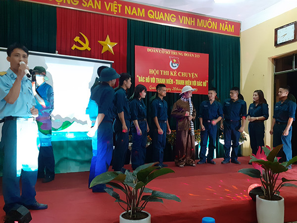 Đoàn cơ sở Trung đoàn 213 tổ chức Hội thi kể chuyện “Bác Hồ với Thanh niên - Thanh niên với Bác Hồ”