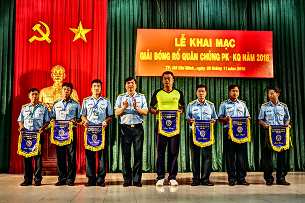 Khai mạc Giải bóng rổ Quân chủng Phòng không- Không quân năm 2018