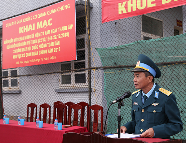 Khai mạc Giải Quần vợt năm 2018 Cụm thi đua khối 5 cơ quan Quân chủng