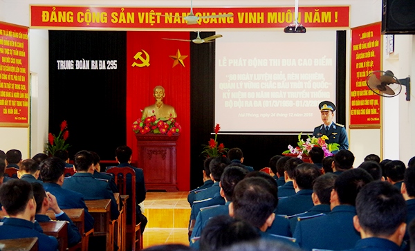 Trung đoàn 295 phát động đợt thi đua cao điểm chào mừng kỷ niệm 60 năm Ngày truyền thống Bộ đội Ra đa (01/3/1959-01/3/2019)