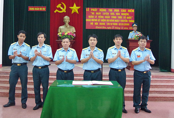 Các cơ quan, đơn vị phát động đợt thi đua cao điểm chào mừng kỷ niệm 60 năm Ngày truyền thống Bộ đội Ra đa (01/3/1959-01/3/2019)