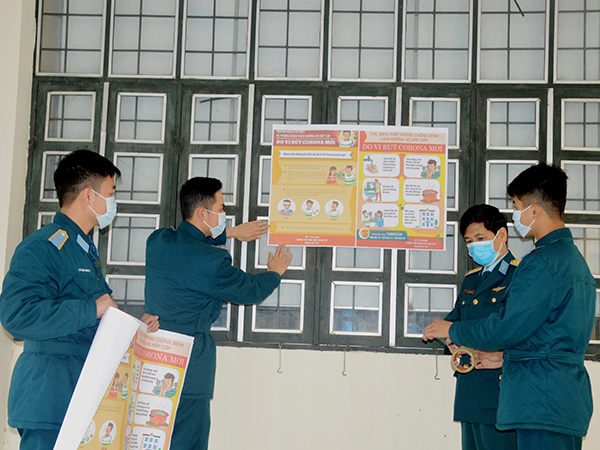 Chủ động phòng, chống dịch bệnh viêm đường hô hấp cấp do chủng mới của virus Corona ở Học viện PK-KQ