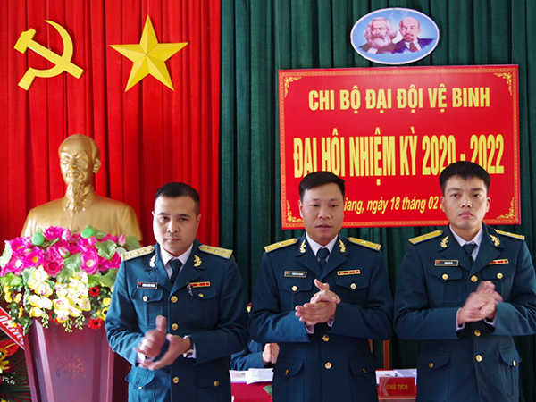 Chi bộ Đại đội Vệ binh, Tiểu đoàn bảo đảm Kỹ thuật hậu cần Sân bay, Trung đoàn 927 tổ chức Đại hội  nhiệm kỳ 2020-2022