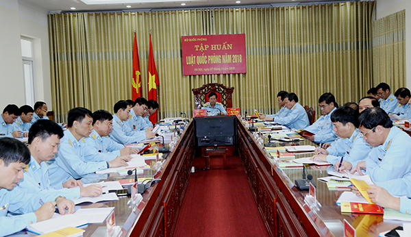 Bộ Quốc phòng tổ chức Hội nghị toàn quốc tập huấn Luật Quốc phòng năm 2018