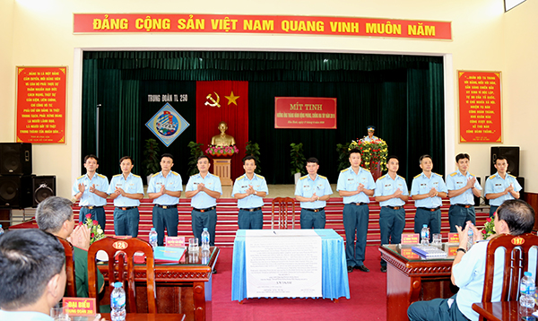 Trung đoàn 250, Sư đoàn 361 tổ chức mít tinh hưởng ứng tháng hành động và phòng chống ma túy năm 2019