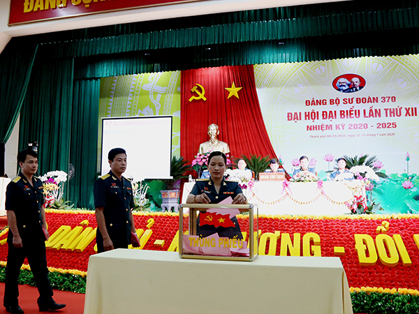 Đảng bộ Sư đoàn 370 tổ chức thành công Đại hội đại biểu lần thứ XII nhiệm kỳ 2020-2025