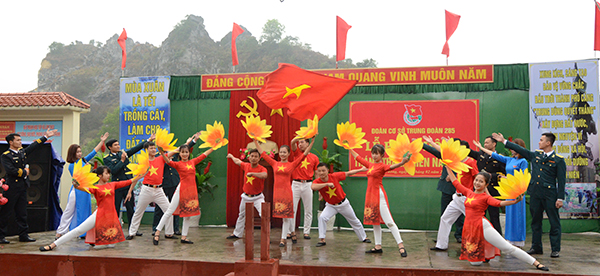 Đoàn cơ sở Trung đoàn 285 tổ chức Lễ phát động “Tháng Thanh niên” năm 2019