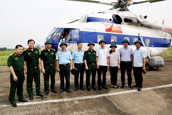 Đoàn công tác liên Bộ khảo sát tại Quân chủng Phòng không - Không quân