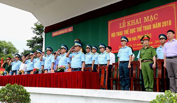 Khai mạc Hội thao Thể dục thể thao Quân chủng PK-KQ năm 2018, khu vực phía Bắc