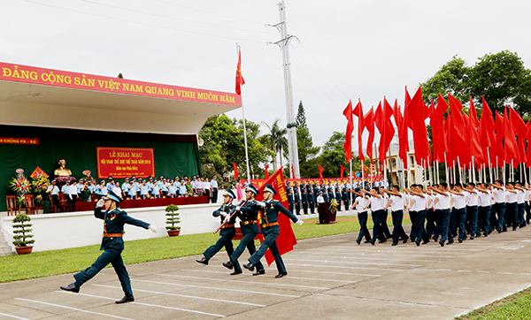 Khai mạc Hội thao Thể dục thể thao Quân chủng PK-KQ năm 2018, khu vực phía Bắc