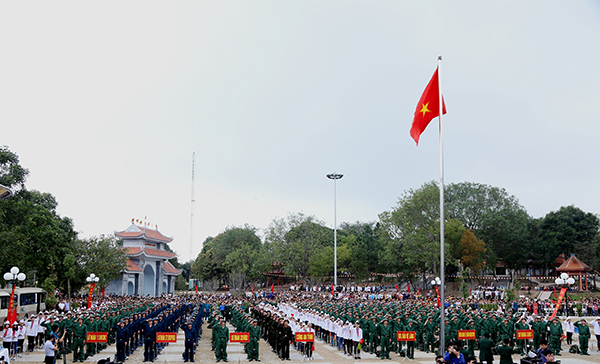 Thượng tướng Phan Văn Giang dự Lễ giao, nhận quân tại huyện Tiên Du, tỉnh Bắc Ninh