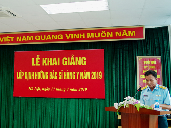 Viện Y học Phòng không - Không quân khai giảng lớp tập huấn định hướng Bác sĩ Hàng y năm 2019