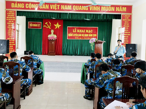 Cục Hậu cần tổ chức huấn luyện cán bộ dự bị động viên năm 2019