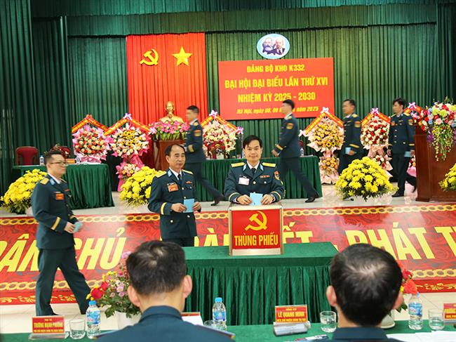 dang-bo-kho-k332-to-chuc-thanh-cong-dai-hoi-dai-bieu-lan-thu-xvi-nhiem-ky-2025-2030