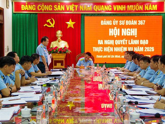 dang-uy-su-doan-367-ra-nghi-quyet-lanh-dao-thuc-hien-nhiem-vu-nam-2026