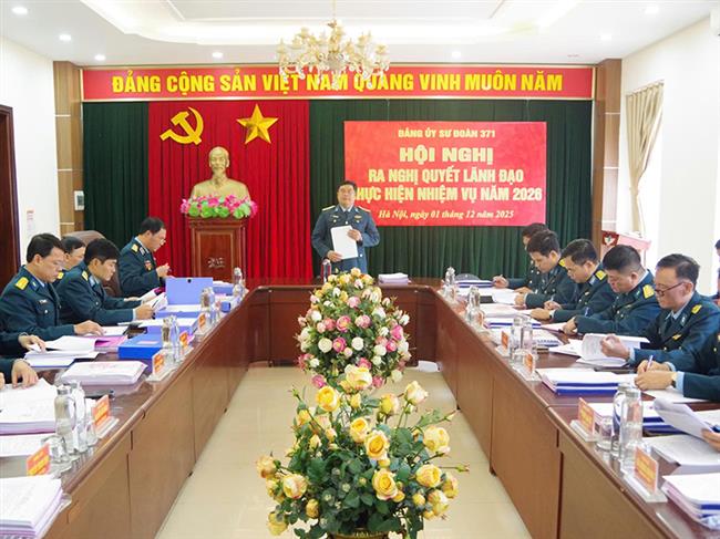 dang-uy-su-doan-371-ra-nghi-quyet-lanh-dao-thuc-hien-nhiem-vu-nam-2026