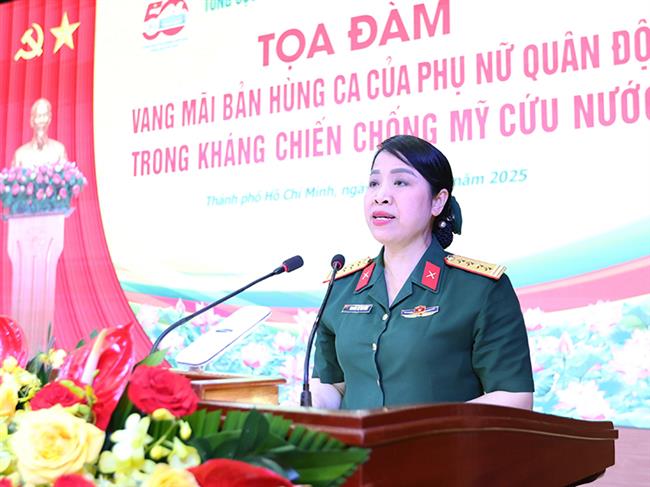 tong-cuc-chinh-tri-to-chuc-toa-dam-“vang-mai-ban-hung-ca-cua-phu-nu-quan-doi-trong-khang-chien-chong-my-cuu-nuoc”
