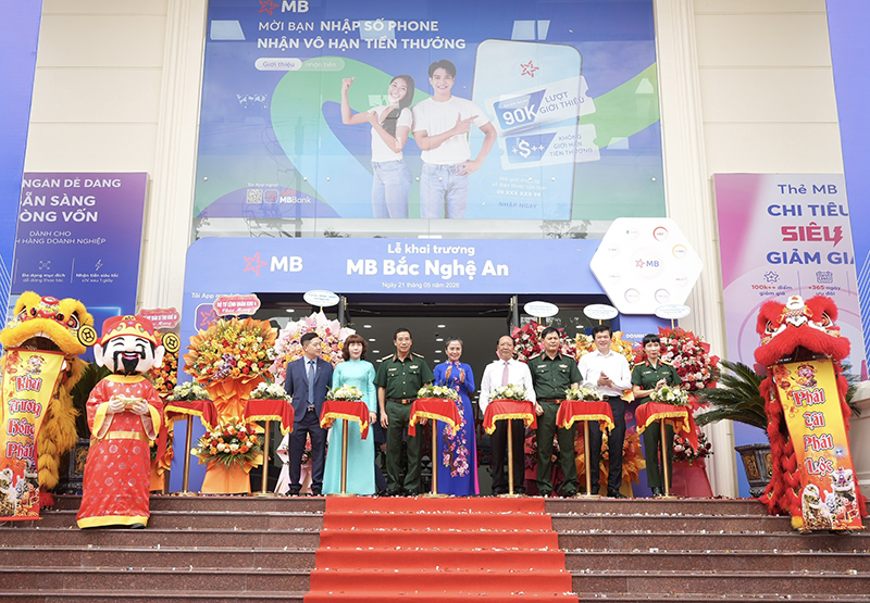 MB khai trương chi nh&aacute;nh Bắc Nghệ An, tăng tốc hiện diện tại khu vực Bắc Trung Bộ