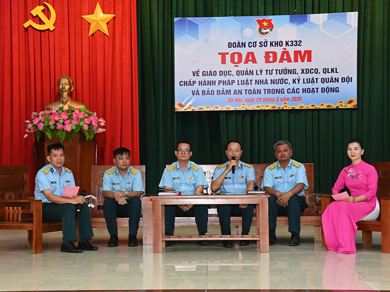 Tuổi trẻ Cục Hậu cần - Kỹ thuật Qu&acirc;n chủng Ph&ograve;ng kh&ocirc;ng - Kh&ocirc;ng qu&acirc;n vững tư tưởng, nghi&ecirc;m kỷ luật