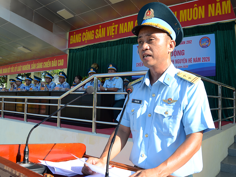 Đo&agrave;n cơ sở Trung đo&agrave;n 282 ph&aacute;t động &ldquo;Chiến dịch thanh ni&ecirc;n t&igrave;nh nguyện H&egrave; năm 2026&rdquo;