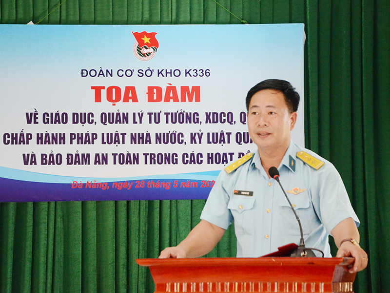 Tọa đ&agrave;m thanh ni&ecirc;n &ldquo;Tuổi trẻ Kho K336 vững v&agrave;ng về tư tưởng, chấp h&agrave;nh nghi&ecirc;m kỷ luật, xung k&iacute;ch ho&agrave;n th&agrave;nh tốt mọi nhiệm vụ được giao&rdquo;